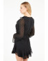 GUESS Rochie mini evazata cu volane - Pled.ro