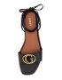 Guess Sandale de piele si piele ecologica cu logo - Pled.ro