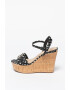 Guess Sandale din piele cu talpa wedge Gesina - Pled.ro