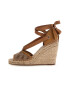 GUESS Sandale-espadrile wedge cu logo - Pled.ro