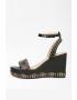 Guess Sandale wedge cu monograme si tinte Noldo - Pled.ro