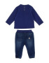 GUESS KIDS Set de bluza sport cu imprimeu si blugi cu banda elastica in talie - 2 piese - Pled.ro