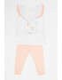 GUESS KIDS Set de top si pantaloni cu logo din paiete - Pled.ro