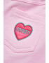 GUESS Set din bumbac de pantaloni scurti si bluza cu maneci scurte evazate cu imprimeu tropical - 2 piese - Pled.ro