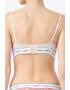 Guess Sutien balconette cu insertii de dantela - Pled.ro