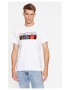 GUESS Tricou barbati 978038 Alb Bumbac - Pled.ro