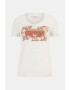 GUESS Tricou cu decolteu in V si imprimeu logo - Pled.ro