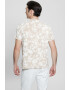 GUESS Tricou cu decolteu la baza gatului si imprimeu floral - Pled.ro