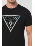 GUESS Tricou cu decolteu la baza gatului si imprimeu logo - Pled.ro