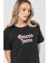 GUESS Tricou cu maneci cazute si logo brodat - Pled.ro