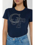 GUESS Tricou cu strasuri - Pled.ro