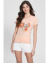 GUESS Tricou de bumbac cu imprimeu floral si logo - Pled.ro