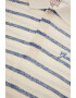 GUESS Tricou polo din amestec de in cu model in dungi - Pled.ro