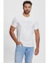 GUESS Tricou slim fit cu decolteu la baza gatului si imprimeu logo - Pled.ro