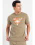 GUESS Tricou slim fit de bumbac cu imprimeu logo pe piept - Pled.ro