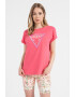 GUESS Tricou supradimensionat cu aplicatii frontale - Pled.ro