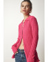 Happiness İstanbul Cardigan cu model torsade si nasturi - Pled.ro