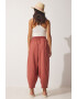 Happiness İstanbul Pantaloni crop cu croiala conica - Pled.ro