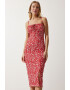 Happiness İstanbul Rochie cu croiala bodycon si barete elastice - Pled.ro