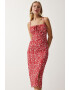 Happiness İstanbul Rochie cu croiala bodycon si barete elastice - Pled.ro