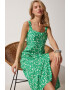 Happiness İstanbul Rochie cu imprimeu floral si slit lateral - Pled.ro