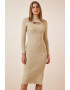 Happiness İstanbul Rochie midi cu aspect striat - Pled.ro