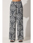 Happiness İstanbul Set de pantaloni si bluza crop cu imprimeu - Pled.ro