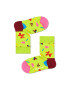 Happy Socks Set 2 perechi de sosete unisex cu imprimeuri diverse Albastru/Verde fistic - Pled.ro