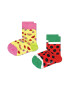 Happy Socks Set 2 perechi de sosete unisex cu imprimeu pepene Multicolor - Pled.ro