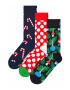 Happy Socks Set de sosete lungi cu imprimeu grafic - 3 perechi - Pled.ro