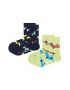 Happy Socks Set de sosete copii lungi cu imprimeu si aspect striat 2 perechi - Pled.ro