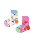 Happy Socks Set 2 perechi de sosete lungi unisex cu imprimeu dulciuri Multicolor - Pled.ro