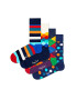 Happy Socks Set de sosete lungi cu model geometric - 4 perechi - Pled.ro