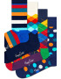 Happy Socks Set de sosete lungi cu model geometric - 4 perechi - Pled.ro