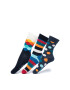 Happy Socks Set de sosete lungi unisex - 3 perechi - Pled.ro