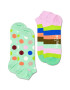 Happy Socks Set de sosete pana la glezna unisex cu imprimeu - 2 perechi - Pled.ro