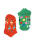 Happy Socks Set de sosete scurte cu imprimeu - 2 perechi - Pled.ro