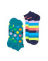 Happy Socks Set de sosete scurte unisex cu imprimeu - 2 perechi - Pled.ro