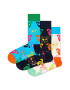 Happy Socks Set de sosete unisex cu imprimeu cu caini - 3 perechi - Pled.ro