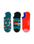 Happy Socks Set unisex de sosete foarte scurte 3 perechi - Pled.ro