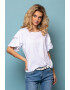 Heavy Tools Tricou cu maneci cu volane Mitsy - Pled.ro