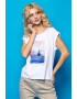 Heavy Tools Tricou din amestec de modal cu imprimeu Mona - Pled.ro