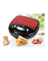 Heinner Sandwich maker Garnet 750 750W plite fixe invelis antiaderent capacitate: 2 sandwich-uri Negru/Rosu - Pled.ro