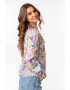 Hermosa Bluza cu model watercolor Valentina - Pled.ro