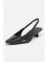 HUGO Pantofi slingback cu varf ascutit de piele si piele ecologica Alexis - Pled.ro