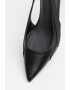 HUGO Pantofi slingback cu varf ascutit de piele si piele ecologica Alexis - Pled.ro