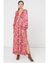 HUGO Rochie maxi cu decolteu in V si model floral - Pled.ro