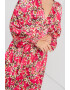 HUGO Rochie maxi cu decolteu in V si model floral - Pled.ro