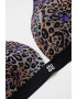 HUGO Sutien triunghiular cu animal print - Pled.ro