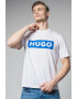 HUGO Tricou cu decolteu la baza gatului si imprimeu logo Nico - Pled.ro